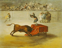 Martincho's Other Folly in the Bull Ring at Saragossa von Eugenio Lucas y Padilla