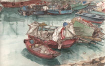 Boats on Yau Tong by Adolfo Arranz