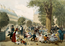 The Tuileries by Eugene Charles Francois Guerard