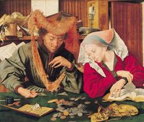 The Money Changer and his Wife by Marinus van Roejmerswaelen