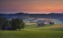 Sonnenuntergang im Bayerischen Wald - Sunset in the Bavarian Forest by Susanne Fritzsche