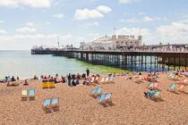 Strand und Brighton Pier in Brighton, England von dieterich-fotografie
