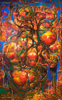 Psychedelischer Apfelbaum. Gemalt. von havelmomente