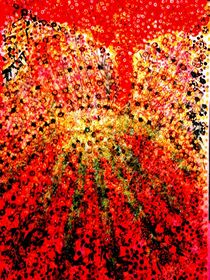 Red Galaxy. Fantasy Painting. by Margareta Uliarte
