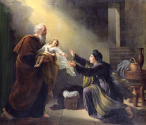 Elijah Resuscitating the Son of the Widow of Sarepta  by Louis Hersent