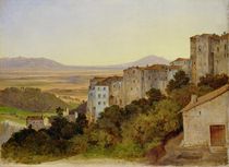 View of Olevano by Heinrich Reinhold