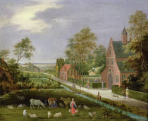 Village Landscape  by Pieter Gysels