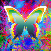Psychedelic Butterflies by Matthew  Lacey