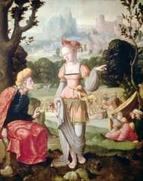 Ruth and Naomi in the field of Boaz by Jan van Scorel