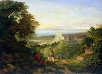 View of Terracina and Monte Circeo by Friedrich Nerly
