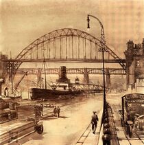Old Newcastle Quayside by Terence Donnelly
