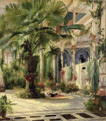 Interior of the Palm House at Potsdam by Karl Blechen