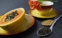 Schwarzer Tee mit Papaya von babetts-bildergalerie
