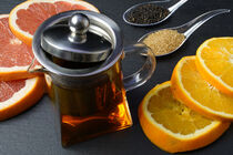 Schwarzer Tee mit Grapefrucht und Orange by babetts-bildergalerie