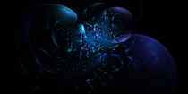 Fraktal Abstrakt blau by Nick Freund
