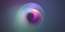 Fraktal Pastell Auge mit Wimpern by Nick Freund