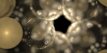 Fraktal Glasmurmeln mit Perle by Nick Freund