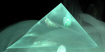Fraktal Pyramide blau von Nick Freund