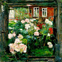 Impressionismus. Rosengarten gemalt. by havelmomente