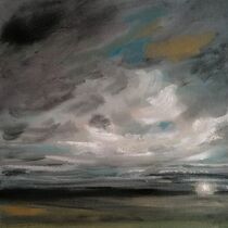 Wolkenspektakel gemalt von Anke Franikowski by Anke Franikowski