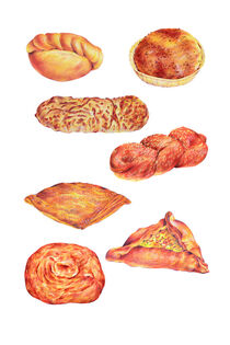 Sweet bake illustration by Varvara Kurakina