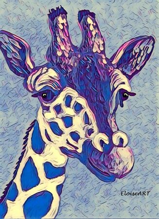 Blue-giraffe