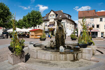 Brunnen auf dem Marktplatz von Bad Sobernheim von Stefan Spangenberg