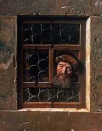 Man at a Window von Samuel van Hoogstraten