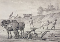 Ploughing the Fields  von Jean-Baptiste Huet