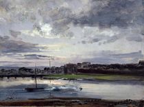 The Elbe and the New Town by Johan Christian Dahl