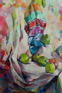 Stillleben mit Äpfeln von Miriam Montenegro