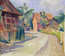 A Village Street  by Franz Nolken