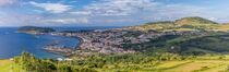 Horta town and Harbour Faial Azores