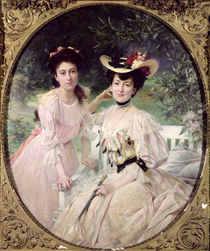 Madame Collas and her Daughter von Theobald Chartran