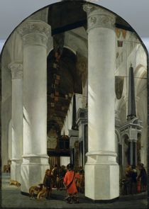 Interior view of the New Church in Delft  by Emanuel de Witte
