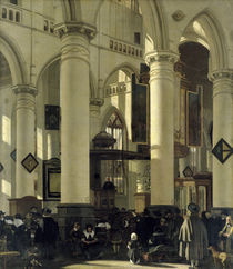 Interior of a church  by Emanuel de Witte
