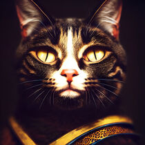 Bibigul - Cat wearing an armor #10 by Digital Art Factory