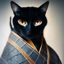 Amaya - Cat wearing an armor #13 by Digital Art Factory