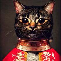 Danica - Cat wearing an armor #8 by Digital Art Factory
