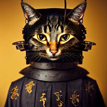 Miyako - Cat wearing an armor #5 by Digital Art Factory