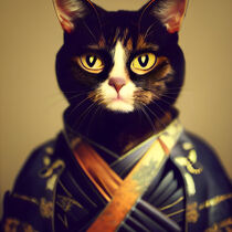 Ilta - Cat wearing an armor #7 by Digital Art Factory