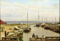 The Port of Dragor by Christoffer-Wilhelm Eckersberg