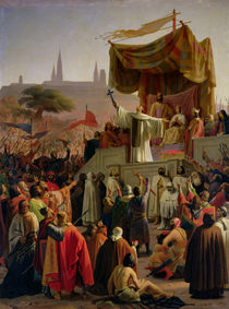 St. Bernard Preaching the Second Crusade in Vezelay von Emile Signol