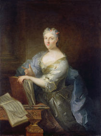 Portrait of the singer Marie-Louise Desmatins  von Robert Tournieres