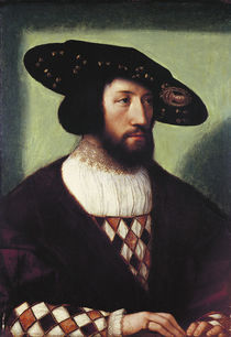 Portrait of Kristian II  by Bernard van Orley