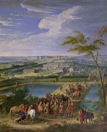 The Town and Chateau of Versailles from the Butte de Montboron by Jean-Baptiste Martin