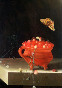 A Pot of Wild Strawberries  von Adrian Coorte