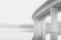 Brücke im Nebel  by Angelika Wiedemeyer