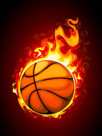 Basketball on Fire by Robert Brinkmann