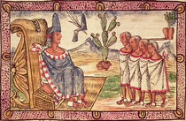 Fol.156v Montezuma II  by Diego Duran